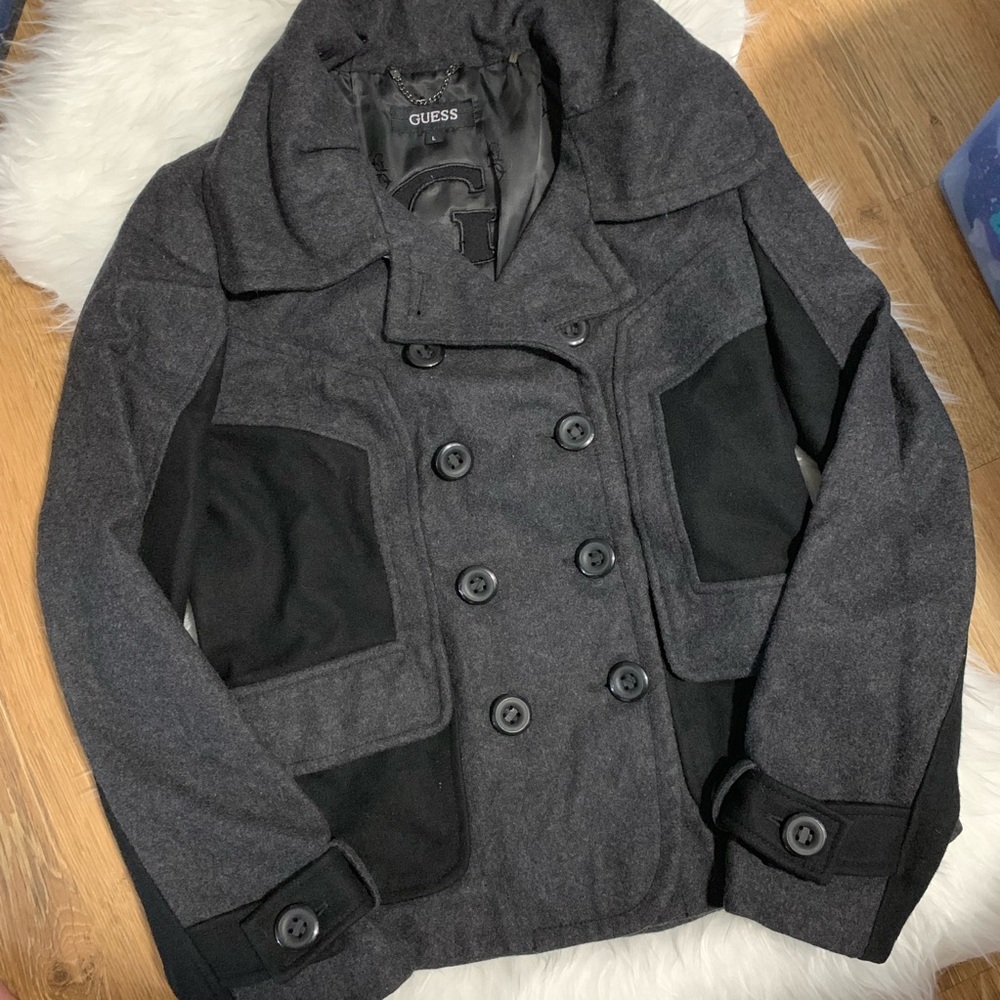Woman’s Guess Wool Peacoat